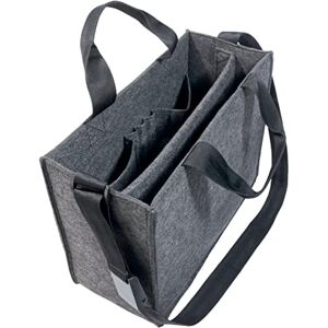 Sigel BA410 Shared Office Bag Classic, Portable Organiser made of synthetic felt, Mobile Work Bag for laptops Up to 15.4 Inch, Lightweight Laptop Bag M (36 x 28 cm), Desk Sharing Bag, dark grey Sigel BA410 Shared Office Bag Classic, Portable Organiser made of synthetic felt, Mobile Work Bag for laptops Up to 15.4 Inch, Lightweight Laptop Bag M (36 x 28 cm), Desk Sharing Bag, dark grey