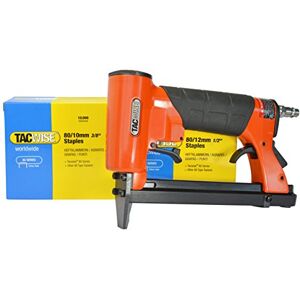 Tacwise 1288 A8016V Upholstery Air Stapler Bundle with 20,000 x 10-12mm Staples, Uses Type 80 / 4 16 mm Staples, Black Tacwise 1288 A8016V Upholstery Air Stapler Bundle with 20,000 x 10-12mm Staples, Uses Type 80 / 4 16 mm Staples, Black