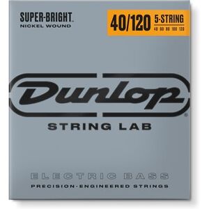 Dunlop DBSBN40120 Lt-5/St Bass Super Bright Nickel Bass String Dunlop DBSBN40120 Lt-5/St Bass Super Bright Nickel Bass String