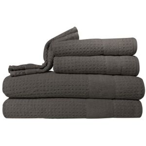 Kassatex Hammam Towel Set, Bath: 30x54, Hand: 18x28, Wash: 13x13, Set of 6, Charcoal Kassatex Hammam Towel Set, Bath: 30x54, Hand: 18x28, Wash: 13x13, Set of 6, Charcoal