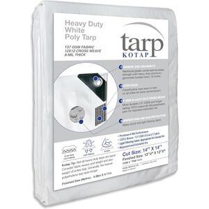 Kotap Heavy-Duty Protection/Coverage Tarp, 8-mil, Polyethylene (PE), Multi-Use, Waterproof Kotap Heavy-Duty Protection/Coverage Tarp, 8-mil, Polyethylene (PE), Multi-Use, Waterproof