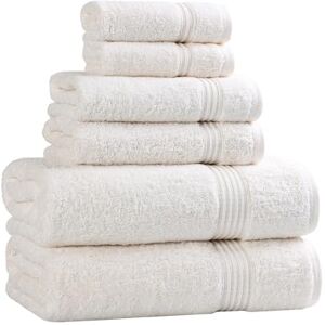 Superior Towel, Cotton, Ivory, 6PC Set Superior Towel, Cotton, Ivory, 6PC Set