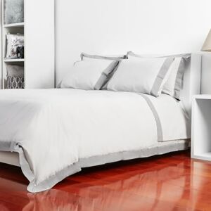 Catherine Lansfield Camalisa Grey/Dark Grey Oxford Pillow Cover 50x70cm Catherine Lansfield Camalisa Grey/Dark Grey Oxford Pillow Cover 50x70cm