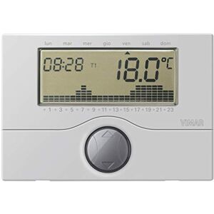 VIMAR 01910.20 Surface Battery-Timer-Thermostat, Silver VIMAR 01910.20 Surface Battery-Timer-Thermostat, Silver