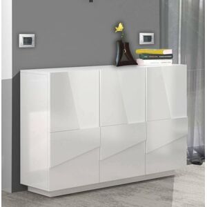Dmora Entrance Furniture Elia, Modern multifunction entrance, Multipurpose cabinet for atrium, 100% Made in Italy, cm 121x38h86, Glossy white Dmora Entrance Furniture Elia, Modern multifunction entrance, Multipurpose cabinet for atrium, 100% Made in Italy, cm 121x38h86, Glossy white