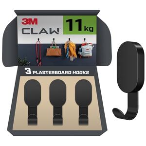 3M Plasterboard Hanger 3 Hooks Holds up to 11kg No Tools Needed for Hanging Heavy Items, Mirrors, Pictures, Backpacks and Home Décor Easy to Install & Remove 3M Plasterboard Hanger 3 Hooks Holds up to 11kg No Tools Needed for Hanging Heavy Items, Mirrors, Pictures, Backpacks and Home Décor Easy to Install & Remove