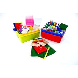 scola Stackable Empty Storage Caddies, Pack of 4, 280 x 240 x 140mm, Assorted Colours, Ideal for Schools, at Home Painting and Children scola Stackable Empty Storage Caddies, Pack of 4, 280 x 240 x 140mm, Assorted Colours, Ideal for Schools, at Home Painting and Children