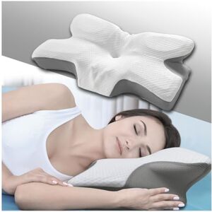 GC GAVENO CAVAILIA Ergonomic Memory Foam Pillow for Neck & Shoulder Pain Orthopedic Cervical Support Pillow with Removable Washable Cover GC GAVENO CAVAILIA Ergonomic Memory Foam Pillow for Neck & Shoulder Pain Orthopedic Cervical Support Pillow with Removable Washable Cover