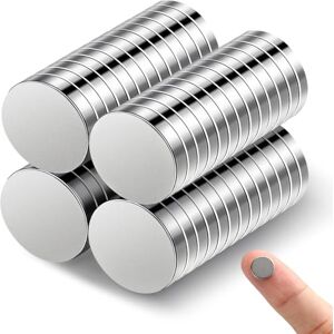 GlasFlength Neodymium Magnets 52 Pieces, N35 Powerful Magnets 10 x 2 mm Mini Fridge Magnet for Round Whiteboard Small Lovers for DIY Images Fridge Plate (Silver) GlasFlength Neodymium Magnets 52 Pieces, N35 Powerful Magnets 10 x 2 mm Mini Fridge Magnet for Round Whiteboard Small Lovers for DIY Images Fridge Plate (Silver)