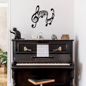 Hanah Home Stylish Black Decorative Metal Wall Accessory, 70 x 68 cm, 100% Metal, 1.5 mm Thickness, Easy Wall Mounting, Perfect for Modern Decor Hanah Home Stylish Black Decorative Metal Wall Accessory, 70 x 68 cm, 100% Metal, 1.5 mm Thickness, Easy Wall Mounting, Perfect for Modern Decor