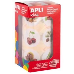 APLI Kids 20052 Roll of 33mm Round Educational Stickers with Illustrations on Trees and Their Fruits. APLI Kids 20052 Roll of 33mm Round Educational Stickers with Illustrations on Trees and Their Fruits.