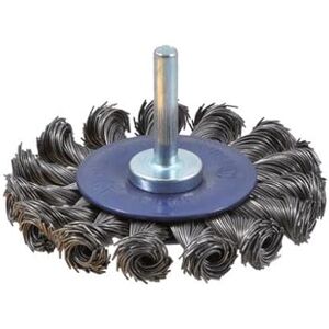 Zarivy Twisted Wire Circular Brushes, 6mm Shank, Ideal for roughing and Cleaning Metal Surfaces. Zarivy Twisted Wire Circular Brushes, 6mm Shank, Ideal for roughing and Cleaning Metal Surfaces.