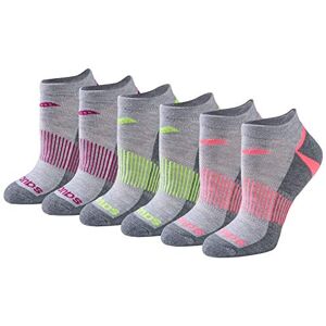 Saucony Women's Performance 6-Pack No Show Athletic Sport Socks, Grey Assorted (6 Pairs), Shoe Size: 5-10 UK (Pack of 6) Saucony Women's Performance 6-Pack No Show Athletic Sport Socks, Grey Assorted (6 Pairs), Shoe Size: 5-10 UK (Pack of 6)