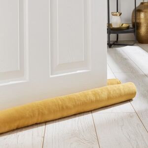Catherine Lansfield Kingsley Matt Velvet Double Sided Under Door Draught Excluder Ochre Yellow Catherine Lansfield Kingsley Matt Velvet Double Sided Under Door Draught Excluder Ochre Yellow