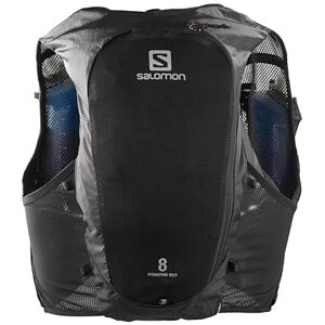 Salomon Hydra 8 Unisex Hydration Vest with 2 Soft Flasks (500ml), Trail Running and Hiking, Black, Small Salomon Hydra 8 Unisex Hydration Vest with 2 Soft Flasks (500ml), Trail Running and Hiking, Black, Small