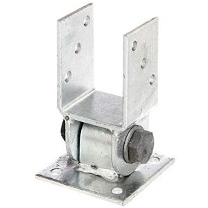 Alberts 208707 Post Holder with Moving Top Screw-On Hot-Dip Galvanised Clear Width 71 mm Alberts 208707 Post Holder with Moving Top Screw-On Hot-Dip Galvanised Clear Width 71 mm