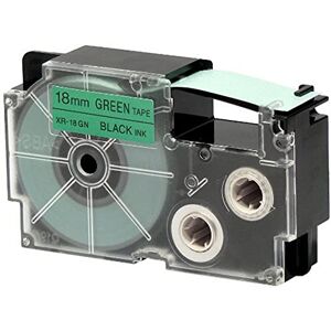 Casio XR-18GN1 – Tapes for Labelers, Black/Green Casio XR-18GN1 – Tapes for Labelers, Black/Green