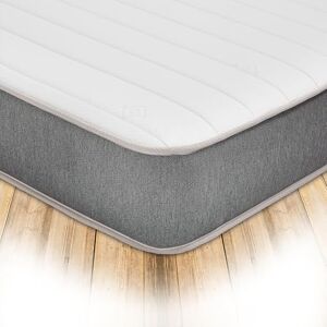Starlight Beds Cooltouch Linear 8 Inch Hybrid Mattress. 4ft Small Double Mattress with Memory Foam Layer and Spring Unit. Grey/White, Soft Firmness. (4ft x 6ft3) Starlight Beds Cooltouch Linear 8 Inch Hybrid Mattress. 4ft Small Double Mattress with Memory Foam Layer and Spring Unit. Grey/White, Soft Firmness. (4ft x 6ft3)