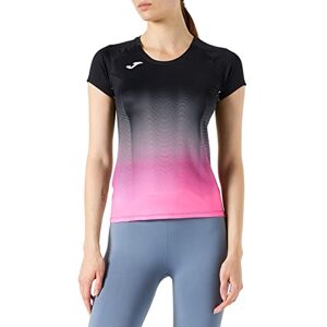 Joma Elite VII Running shirt, Girls, girls, 901020.118, Black-Pink, XS Joma Elite VII Running shirt, Girls, girls, 901020.118, Black-Pink, XS