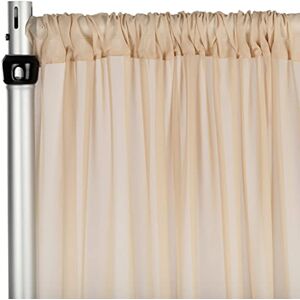 CV Linens Chiffon Curtain Drape Panel 1 Piece Champagne 3.05 m x 1.47 m CV Linens Chiffon Curtain Drape Panel 1 Piece Champagne 3.05 m x 1.47 m