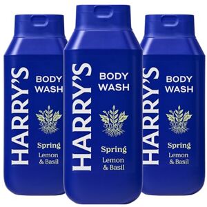 Harry's Men's Body Wash, Shiso/Spring, 532ml, Pack of 3 Shower Gel for Men Harry's Men's Body Wash, Shiso/Spring, 532ml, Pack of 3 Shower Gel for Men