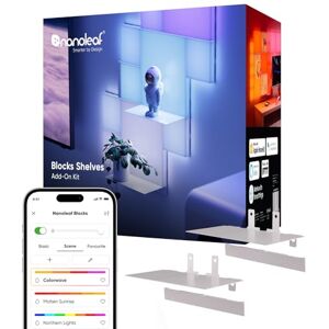 Nanoleaf Blocks Expansion Kit 2 Shelves, Ultra-Thin Stainless Steel Design, Perfect for Showcasing Collectibles & Favorites, Easy Screw-Mounted Installation (Screws Included) Nanoleaf Blocks Expansion Kit 2 Shelves, Ultra-Thin Stainless Steel Design, Perfect for Showcasing Collectibles & Favorites, Easy Screw-Mounted Installation (Screws Included)