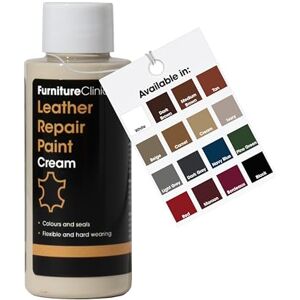 Furniture Clinic Leather Repair Paint & Dye Self Seal Colourant for Quick and Easy Leather Repair Suitable for Sofas, Car Seat, Shoes, Handbag, and More Cream 50ml Furniture Clinic Leather Repair Paint & Dye Self Seal Colourant for Quick and Easy Leather Repair Suitable for Sofas, Car Seat, Shoes, Handbag, and More Cream 50ml