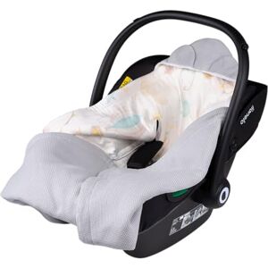 lionelo Travel Swaddle Blanket 90x90 cm for Babies Crafted for Car Seats, Strollers & Carrycots, Universal Fit for 3 & 5-Point Harnesses, 100% Cottone Bamboo, Hypoallergenic, TOG 2.5 Washable (Grey) lionelo Travel Swaddle Blanket 90x90 cm for Babies Crafted for Car Seats, Strollers & Carrycots, Universal Fit for 3 & 5-Point Harnesses, 100% Cottone Bamboo, Hypoallergenic, TOG 2.5 Washable (Grey)
