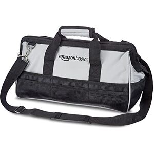 Amazon Basics Tool Bag, Black & Grey, 16 inch /40.6cm Amazon Basics Tool Bag, Black & Grey, 16 inch /40.6cm