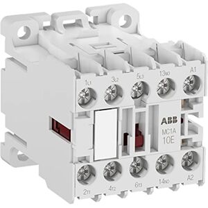 ABB Mini Contactor, Model MC1A310AT1, 3 Main Contacts NO and 1 Auxiliary Contact, 24V 50/60Hz, White, 5.6 x 4.5 x 4.8 cm (Reference: 1SAL102617R9901) ABB Mini Contactor, Model MC1A310AT1, 3 Main Contacts NO and 1 Auxiliary Contact, 24V 50/60Hz, White, 5.6 x 4.5 x 4.8 cm (Reference: 1SAL102617R9901)