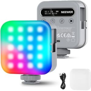 NEEWER Basic Magnetic RGB Video Light, 360° Full RGB Mini LED Camera Light CRI96+ 2500-9000K 18 Scenes 3 Cold Shoes & 1/4", 2000mAh Rechargeable Portable for Selfie/Tripod Photography Lighting, BL60C NEEWER Basic Magnetic RGB Video Light, 360° Full RGB Mini LED Camera Light CRI96+ 2500-9000K 18 Scenes 3 Cold Shoes & 1/4", 2000mAh Rechargeable Portable for Selfie/Tripod Photography Lighting, BL60C
