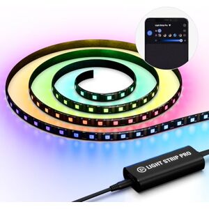 Elgato Light Strip Pro – Individually Addressable RGB LEDs, AI Scenes, Adjustable Speed/Intensity/Direction – App Controlled on Mac, PC, iPhone, Android, Stream Deck Elgato Light Strip Pro – Individually Addressable RGB LEDs, AI Scenes, Adjustable Speed/Intensity/Direction – App Controlled on Mac, PC, iPhone, Android, Stream Deck
