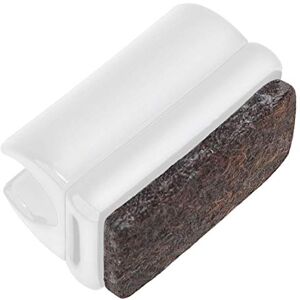 Adsamm ® / 4 x saddle feet with felt pads / ø for round tubes 0.35 0.39 '' (9 10 mm) / white / round / quality furniture glides for tubular steel chairs Adsamm ® / 4 x saddle feet with felt pads / ø for round tubes 0.35 0.39 '' (9 10 mm) / white / round / quality furniture glides for tubular steel chairs