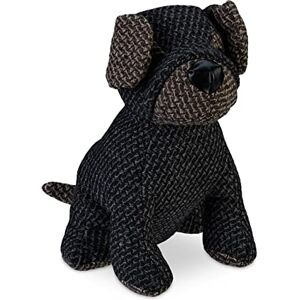 Relaxdays Doorstop Dog, Fabric & Sand, Floor Buffer, Inside, HWD: 23.5 x 18 x 22 cm, Decorative Bag Animal, Grey/Brown, Polyester Relaxdays Doorstop Dog, Fabric & Sand, Floor Buffer, Inside, HWD: 23.5 x 18 x 22 cm, Decorative Bag Animal, Grey/Brown, Polyester