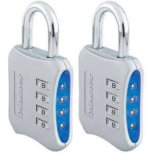 Master Lock Resettable Combination Locker Lock, Lock for Gym and School Lockers, Blue, 2 Pack, 653BLUE Master Lock Resettable Combination Locker Lock, Lock for Gym and School Lockers, Blue, 2 Pack, 653BLUE