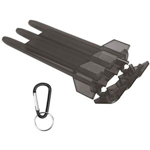 Broleo Dart Travel Suitcase, Universal Portable, Easy to carry, Durable Dart Storage Box, Transparent, 3 Sleeves with Lock Buckle for Outdoor, for All Kinds of Darts (Black) Broleo Dart Travel Suitcase, Universal Portable, Easy to carry, Durable Dart Storage Box, Transparent, 3 Sleeves with Lock Buckle for Outdoor, for All Kinds of Darts (Black)