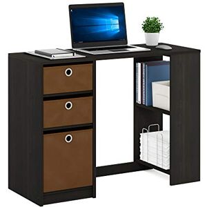 Furinno JAYA Modern Computer Desk, Writing Desk, Study Desk, Espresso Furinno JAYA Modern Computer Desk, Writing Desk, Study Desk, Espresso