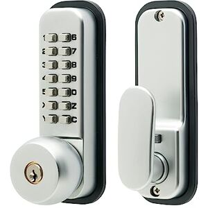 Sterling S2240 Digital Door with 14Push Button and Hold Back Function with Key Over Ride Satin Chrome Sterling S2240 Digital Door with 14Push Button and Hold Back Function with Key Over Ride Satin Chrome