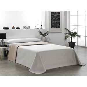 Martina Home Bouti Bedspread Reversible Linen Leather Bed 150cm Martina Home Bouti Bedspread Reversible Linen Leather Bed 150cm