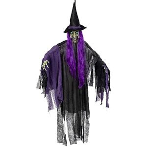 Boland 73092 Hanging Witch with Colourful Eyes 146 cm Boland 73092 Hanging Witch with Colourful Eyes 146 cm