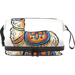 Generic Multi-Functional Storage Travel Cosmetic Bag with Handle,Cute Alpaca Animal,Large Capacity Travel Cosmetic Bag Generic Multi-Functional Storage Travel Cosmetic Bag with Handle,Cute Alpaca Animal,Large Capacity Travel Cosmetic Bag