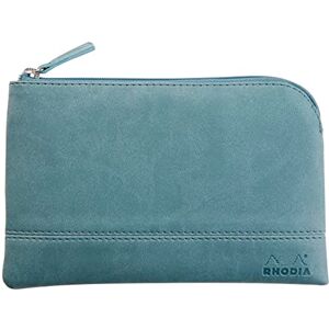 Rhodia 116535C Faux Leather Zipped Pouch Water Size S (11x17 cm) Real Stitching Orange Fabric Interior Storage for Documents, Small Supplies Rhodia 116535C Faux Leather Zipped Pouch Water Size S (11x17 cm) Real Stitching Orange Fabric Interior Storage for Documents, Small Supplies
