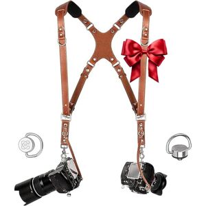 C Coiro Slim Coiro Camera Accessories Dual Harness Two Cameras Shoulder Leather Strap C Coiro Slim Coiro Camera Accessories Dual Harness Two Cameras Shoulder Leather Strap