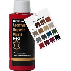 Furniture Clinic Leather Repair Paint & Dye Self Seal Colourant for Quick and Easy Leather Repair Suitable for Sofas, Car Seat, Shoes, Handbag, and More Red (50ml) Furniture Clinic Leather Repair Paint & Dye Self Seal Colourant for Quick and Easy Leather Repair Suitable for Sofas, Car Seat, Shoes, Handbag, and More Red (50ml)