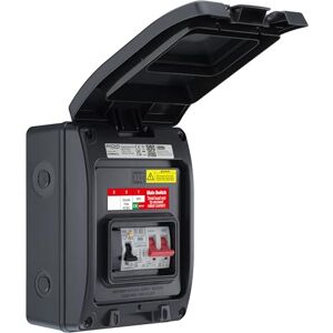 Sync Energy EV Consumer Unit with 100A Main Switch, 40A 30mA Double Pole Bi-Directional RCBO Type A and Type 2 SPD, Enclosure for Electric and Hybrid Vehicles, 5 Modules, BG Sync EV, IP66, CP5MRDPS1G Sync Energy EV Consumer Unit with 100A Main Switch, 40A 30mA Double Pole Bi-Directional RCBO Type A and Type 2 SPD, Enclosure for Electric and Hybrid Vehicles, 5 Modules, BG Sync EV, IP66, CP5MRDPS1G