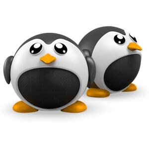 ECHO Penguin Speaker Pack of 2, Original KAWAÏ Design, 3W Mono 1 PINGZ 6W Stereo, 2 PINGZ, 4H Continuous Wireless Music, Built-in Microphone Call Jack, Compatible with All Smartphones, PC & Mac ECHO Penguin Speaker Pack of 2, Original KAWAÏ Design, 3W Mono 1 PINGZ 6W Stereo, 2 PINGZ, 4H Continuous Wireless Music, Built-in Microphone Call Jack, Compatible with All Smartphones, PC & Mac