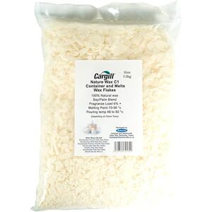 Mouldmaster Nature Wax C1 Container and Melts, Off White, 1.5kg,C103 Mouldmaster Nature Wax C1 Container and Melts, Off White, 1.5kg,C103