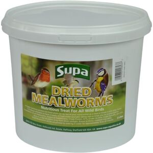 Supa Dried Mealworms for Wild Birds, 3 Litre Bucket High Energy Protein Rich Treat, Attract More Wildlife To Your Garden Supa Dried Mealworms for Wild Birds, 3 Litre Bucket High Energy Protein Rich Treat, Attract More Wildlife To Your Garden