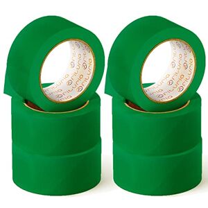 OFITURIA Adhesive Tape Green Colour Tape for Packing and Organising Your Boxes and Shipments Seal in Various Bright Colours 66m x 48mm (6 Units Green) OFITURIA Adhesive Tape Green Colour Tape for Packing and Organising Your Boxes and Shipments Seal in Various Bright Colours 66m x 48mm (6 Units Green)