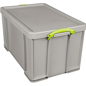 Really Useful Box Plastic Storage 84 Litre Recycled Dove Grey Really Useful Box Plastic Storage 84 Litre Recycled Dove Grey